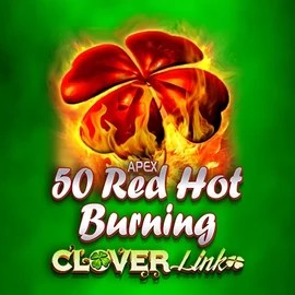 50 Red Hot Burning Clover Links game by Novomatic – logo hosted on Uspin Casino