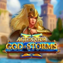 Official Slots logo: Age Of The Gods: God Of Storms 2 by Playtech at Uspin Casino