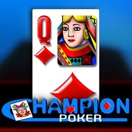 Champion Poker slot logo by Spin2Win at Uspin Casino