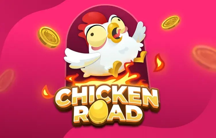 Chicken Road slot logo by InOut at Uspin Casino