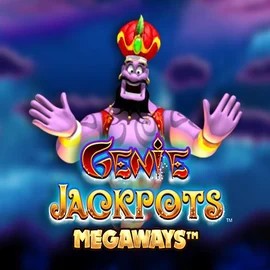 Genie Jackpots Megaways online game logo by Blueprint Gaming on uspincasinoo.com
