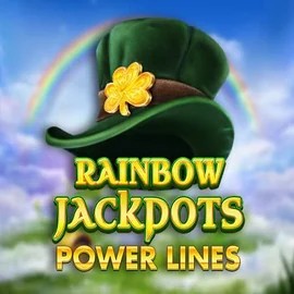 Rainbow Jackpots Power Lines slot visual from Red Tiger Gaming available on uspincasinoo.com